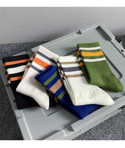 Men's striped socks 5-pack in colorful designs | Sānvivá
