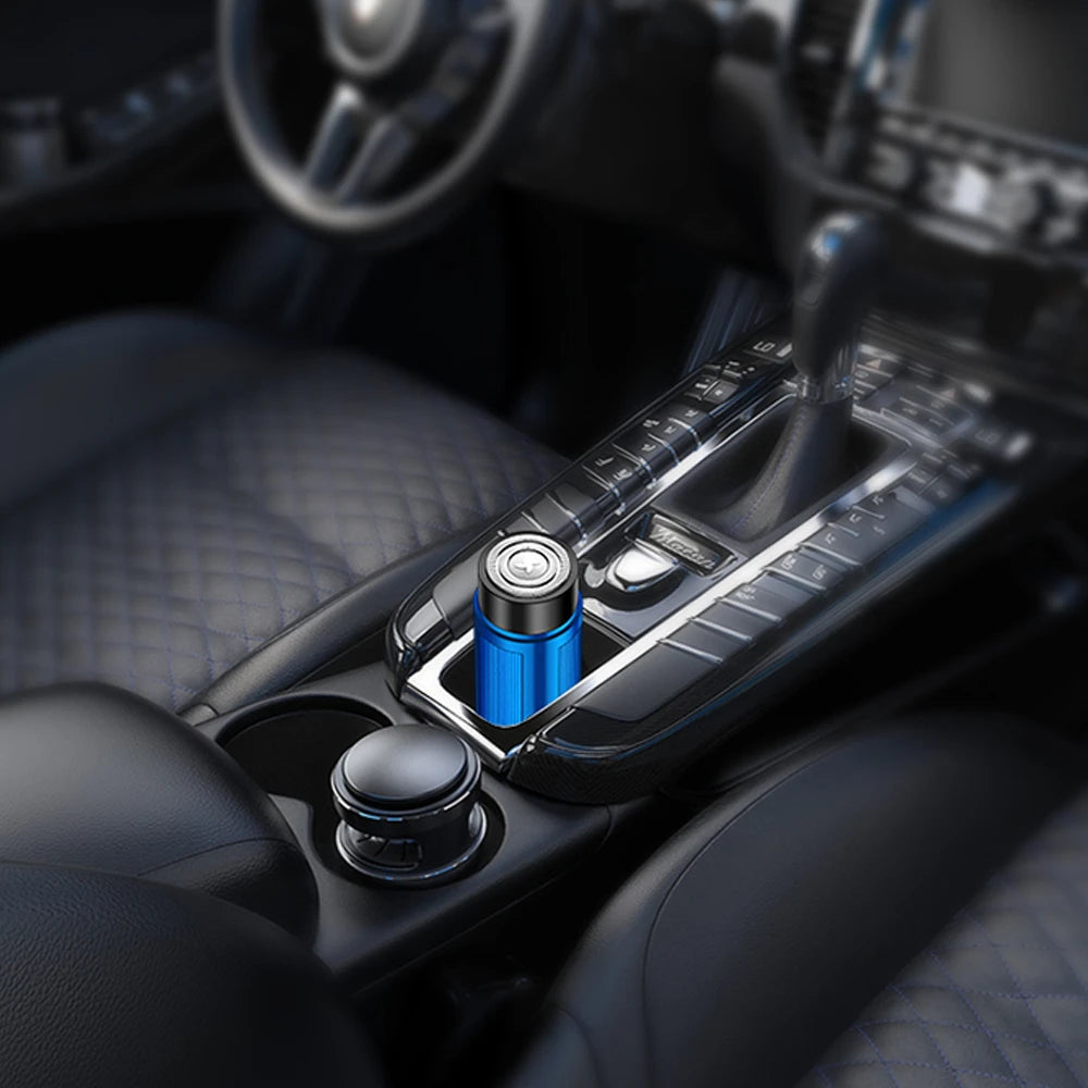 Mini Rechargeable Electric Shaver shown charging via USB port, highlighting travel-friendly design.