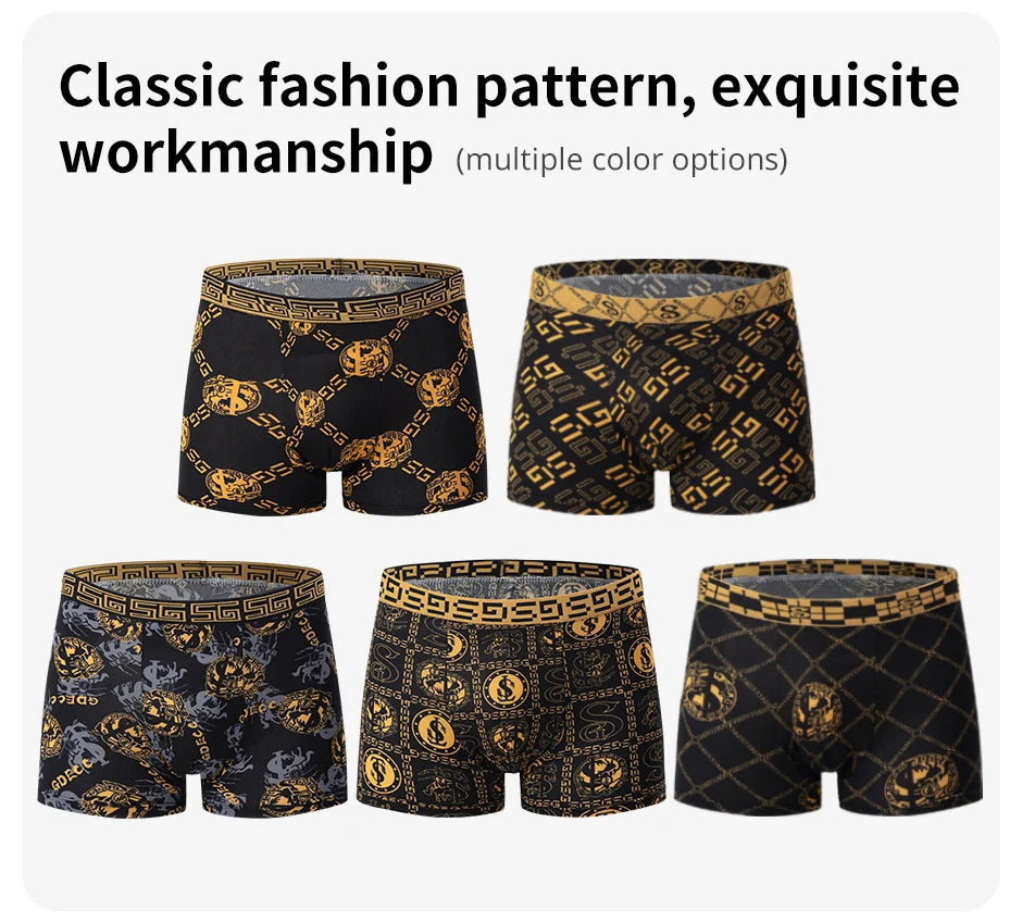 Printed boxers multi-pack front view