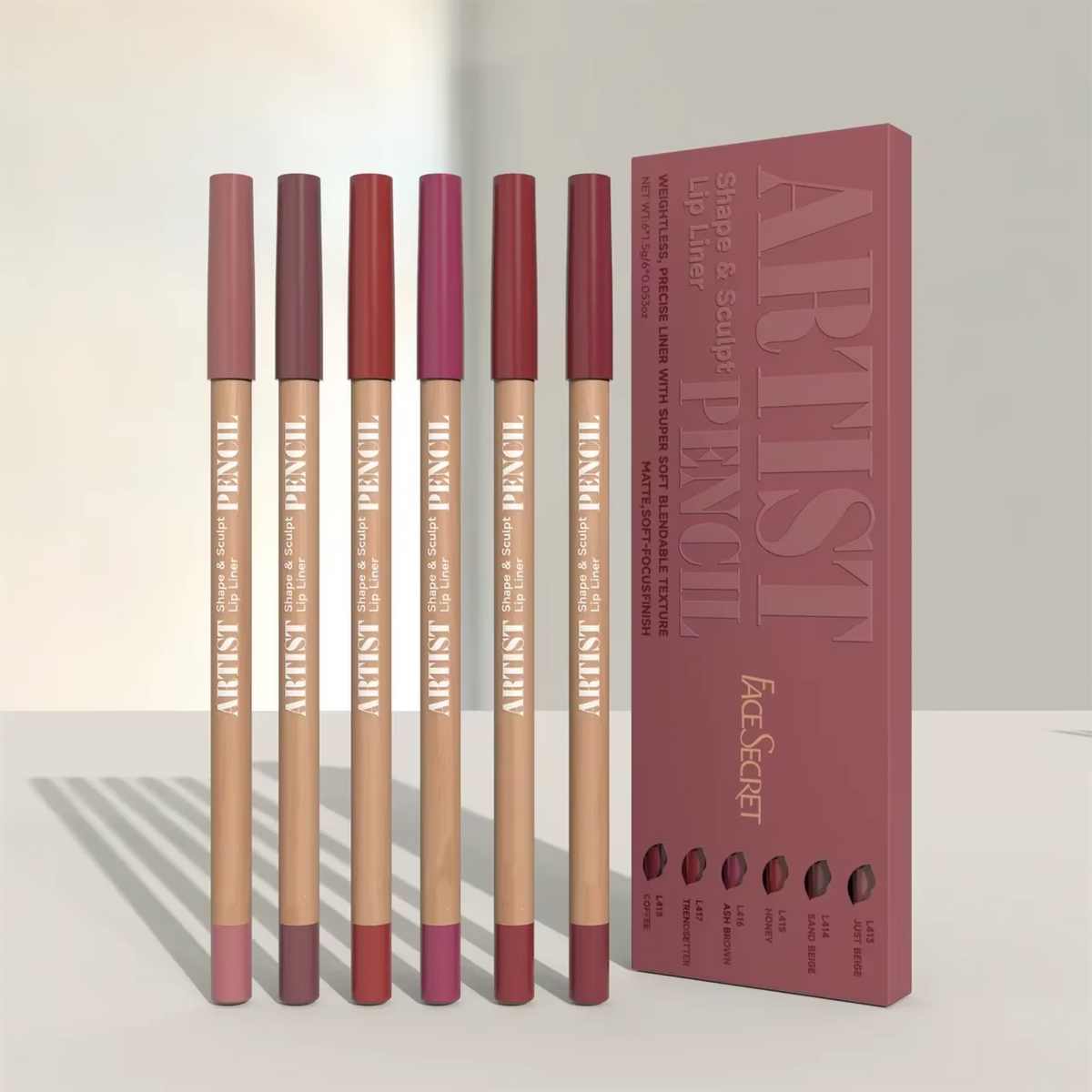 Precision lip liner pencil sketch roast shade