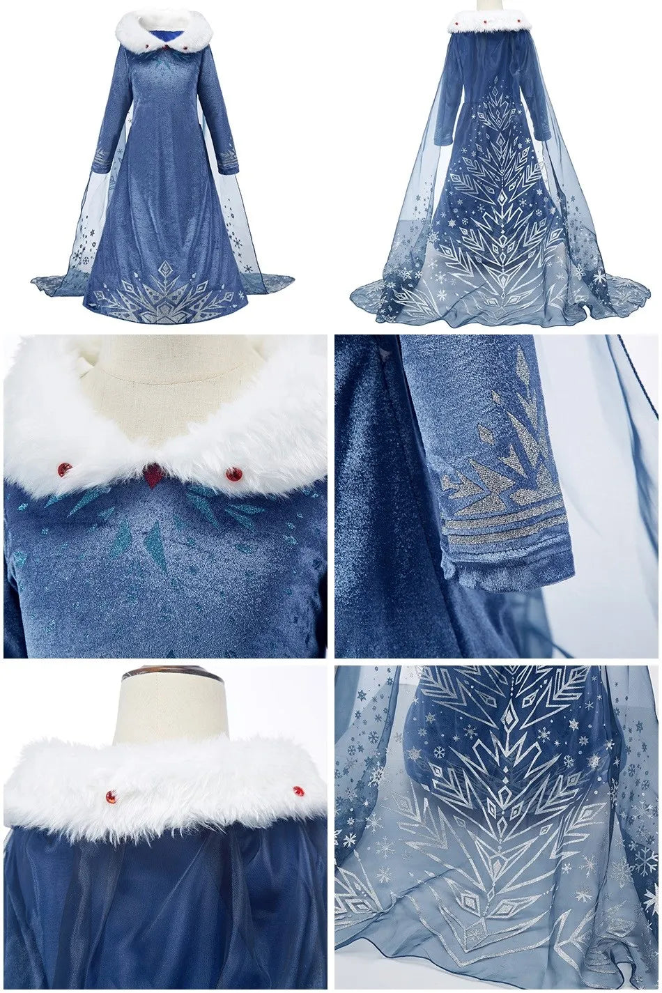 Kids princess cosplay dress worn by child model