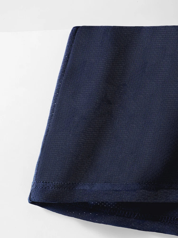 Men's ice silk mesh boxer briefs worn model
