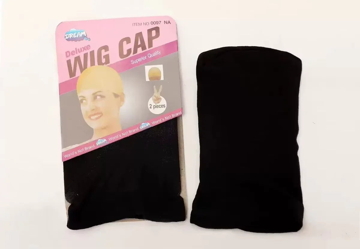 Nylon wig cap worn on model