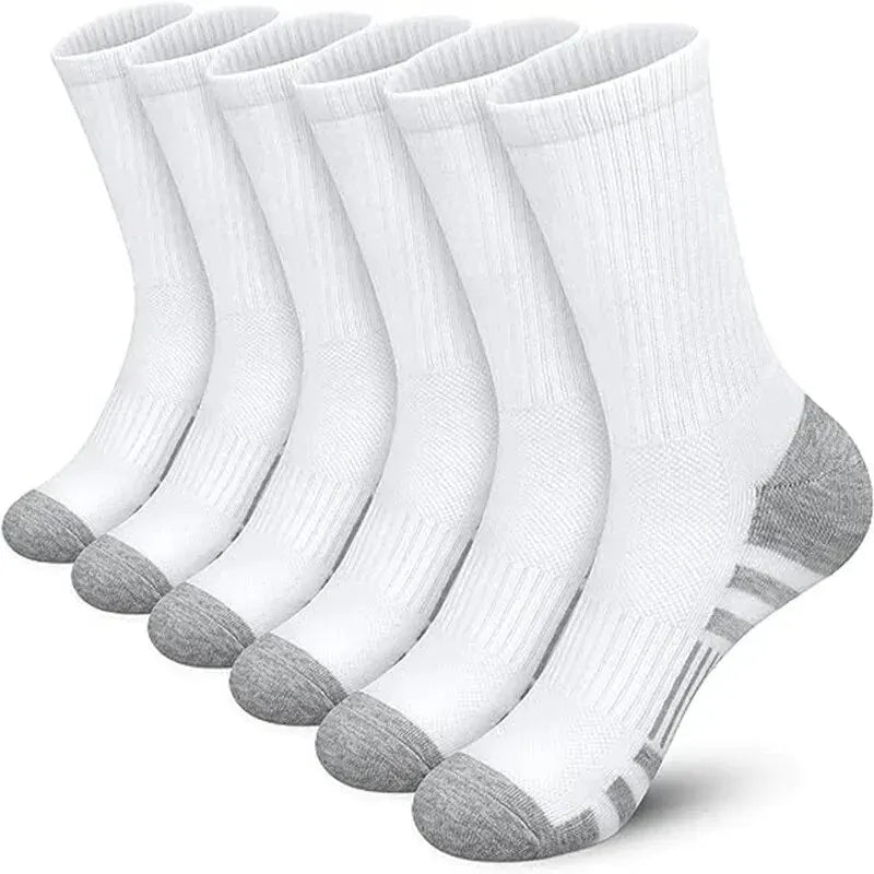 Men's athletic grip socks multi-pack worn during sports