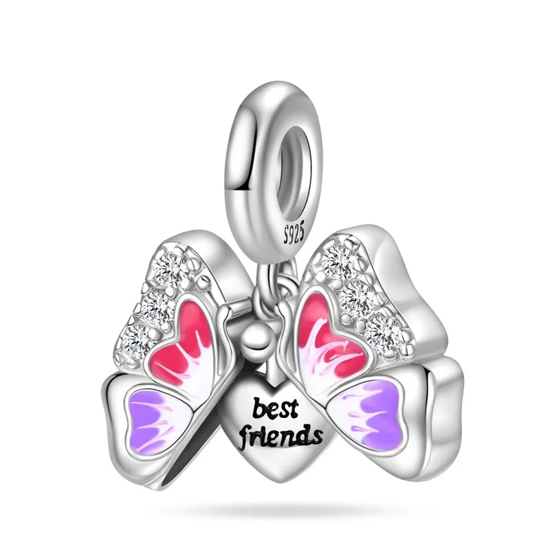 Butterfly Charm Beads – Zircon Bracelet-Compatible Charms