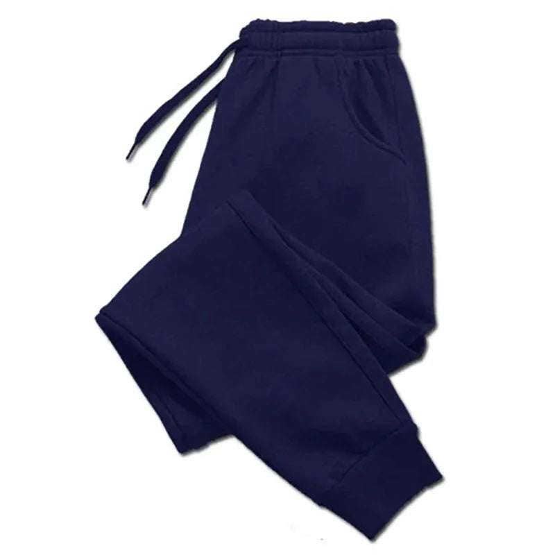 Loose fit jogging trousers front view grey
