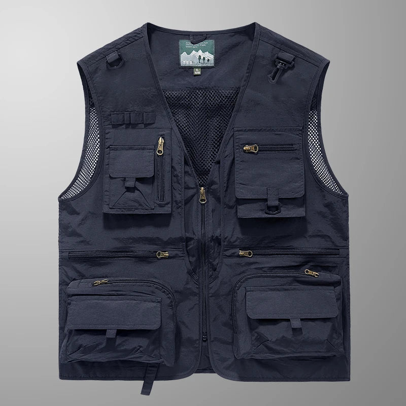 Versatile fashion vest front view orange