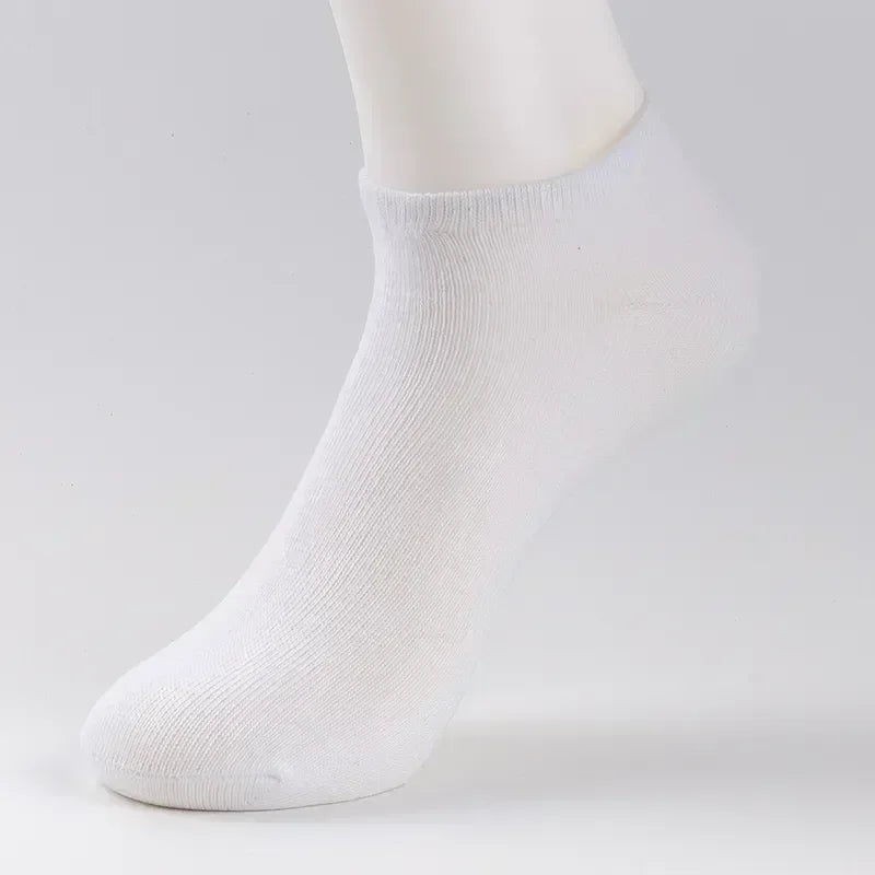 Unisex cotton ankle socks multi-pack mixed colors