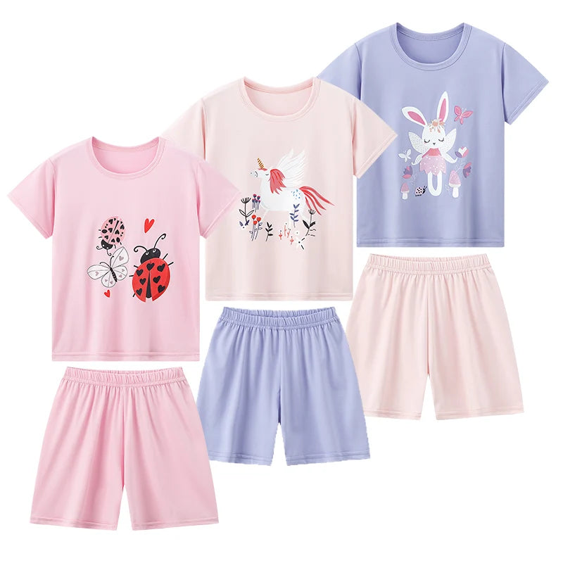 Kids shorts set top detail