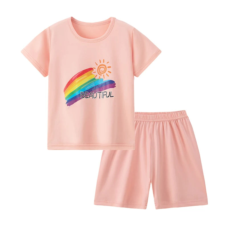 Kids shorts set top detail