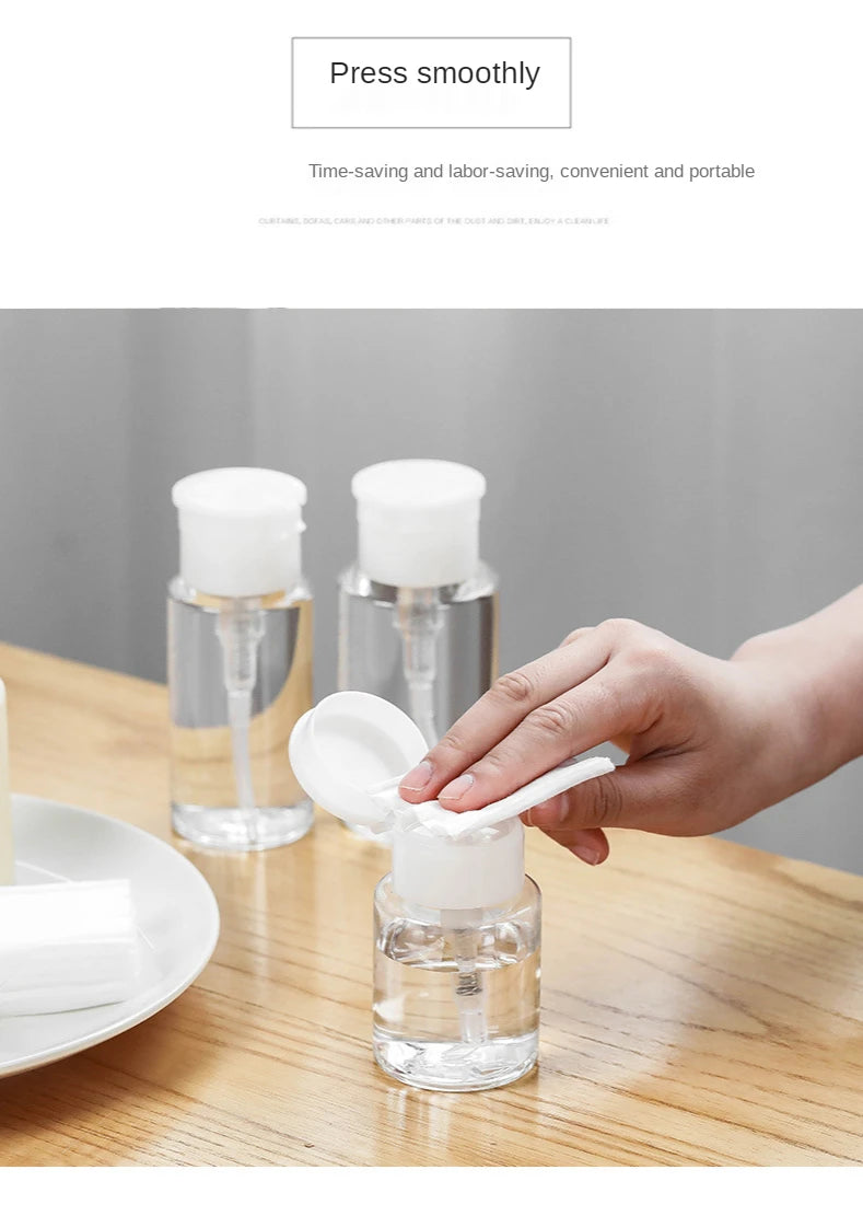 Refillable push-pump dispenser bottle pump mechanism detail