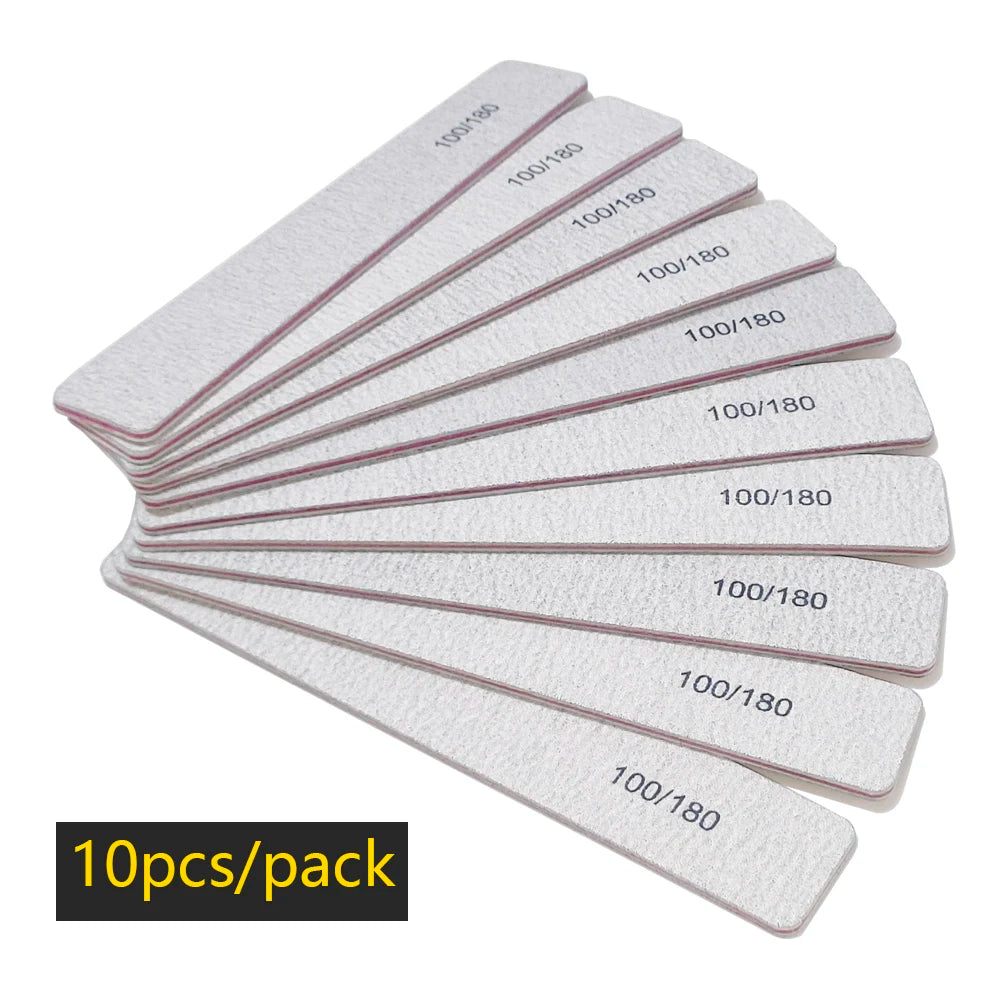 Nail file buffer set worn in use