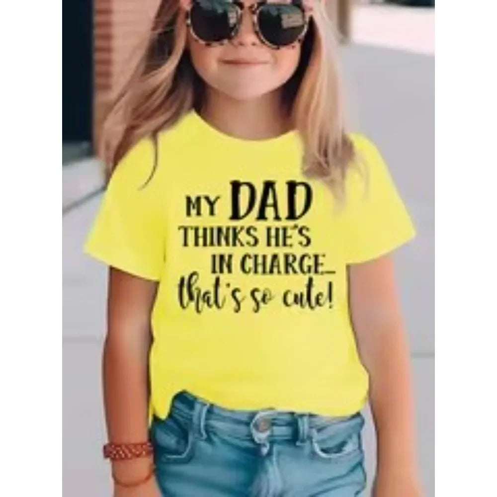 Kids graphic tee pink color option