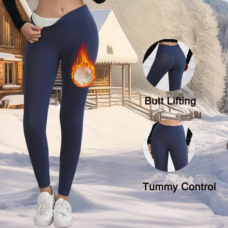 Fleece Lined Winter Leggings – High Waist Thermal Tights