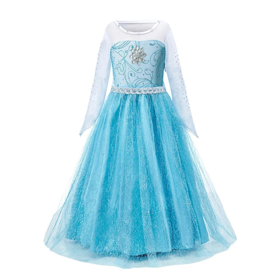 Kids princess cosplay dress worn by child model