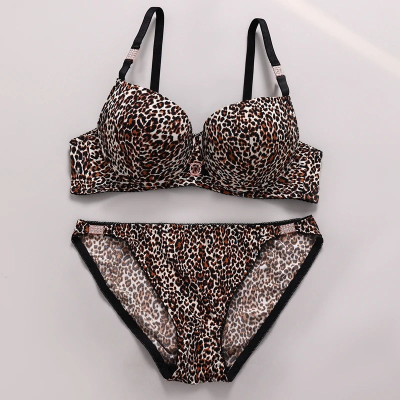 Women's rhinestone lace lingerie set worn model