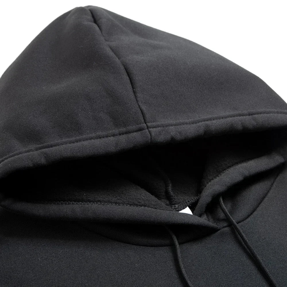 Letter print hoodie jogger set front view