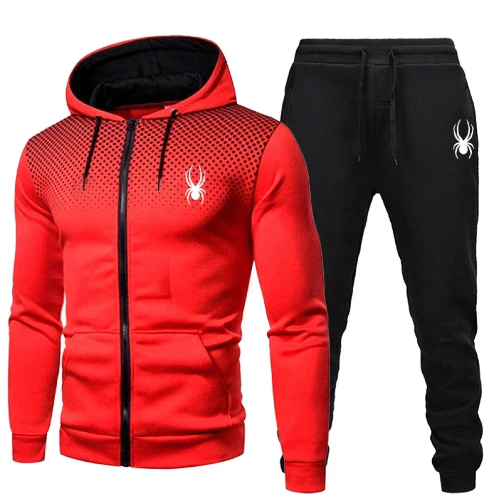 Zip hoodie jogger set worn styled outfit