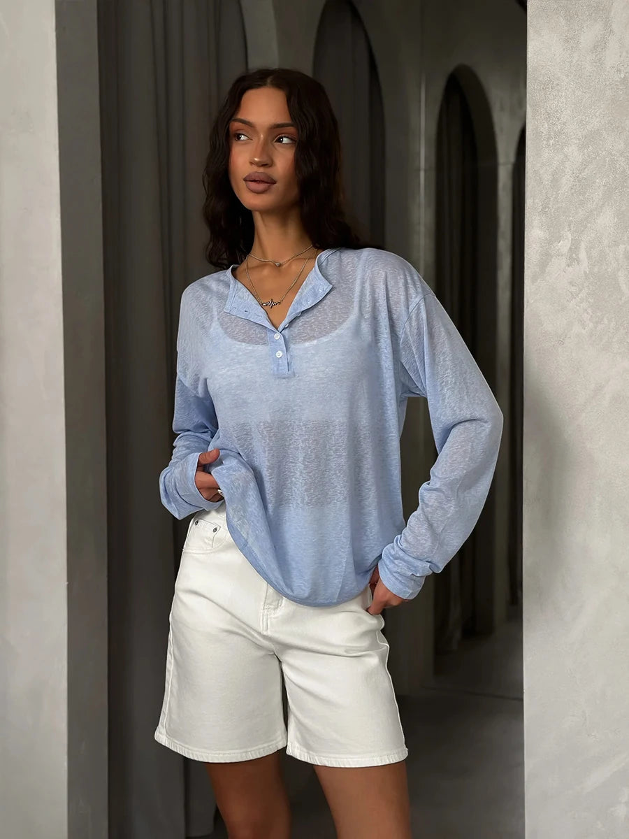Women's Soft Knit Long Sleeve Tee  