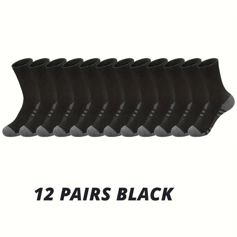 Men's athletic grip socks multi-pack worn during sports