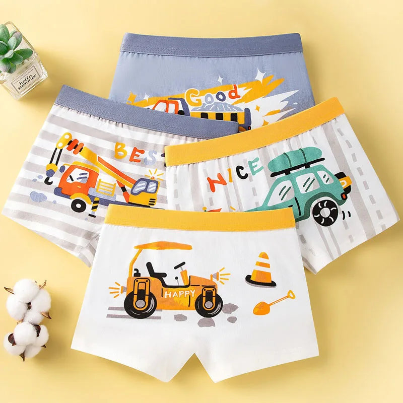 Boys cotton boxer briefs fabric texture closeup