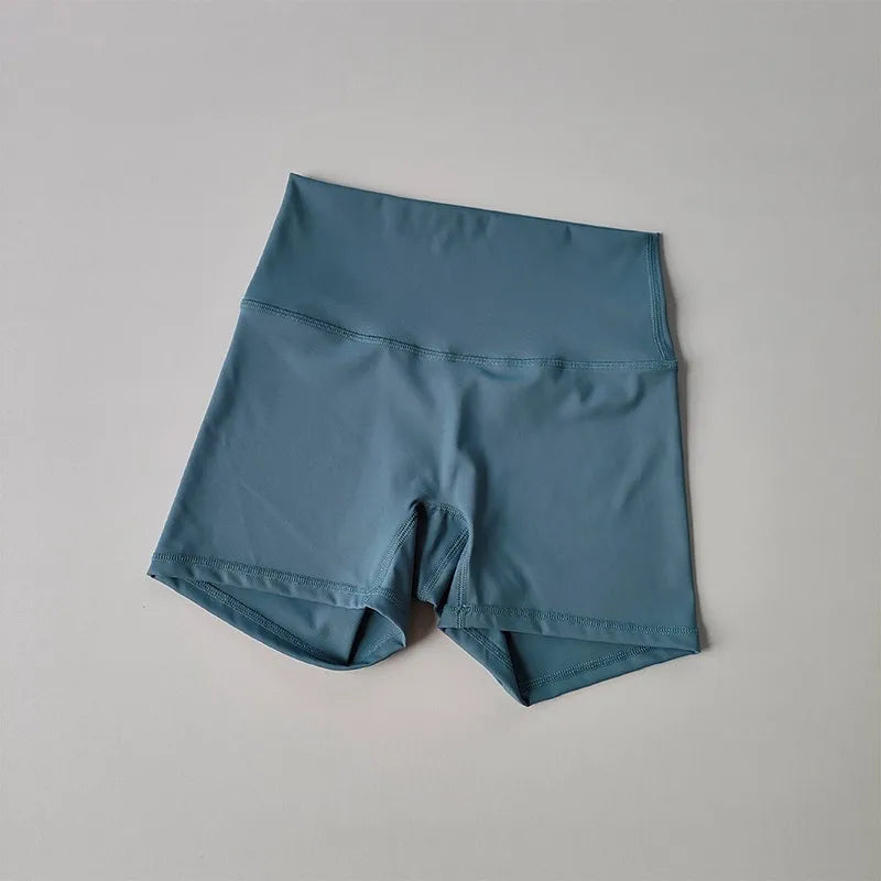 Women's High Waist Push-Up Booty short blue | Sānvivá
