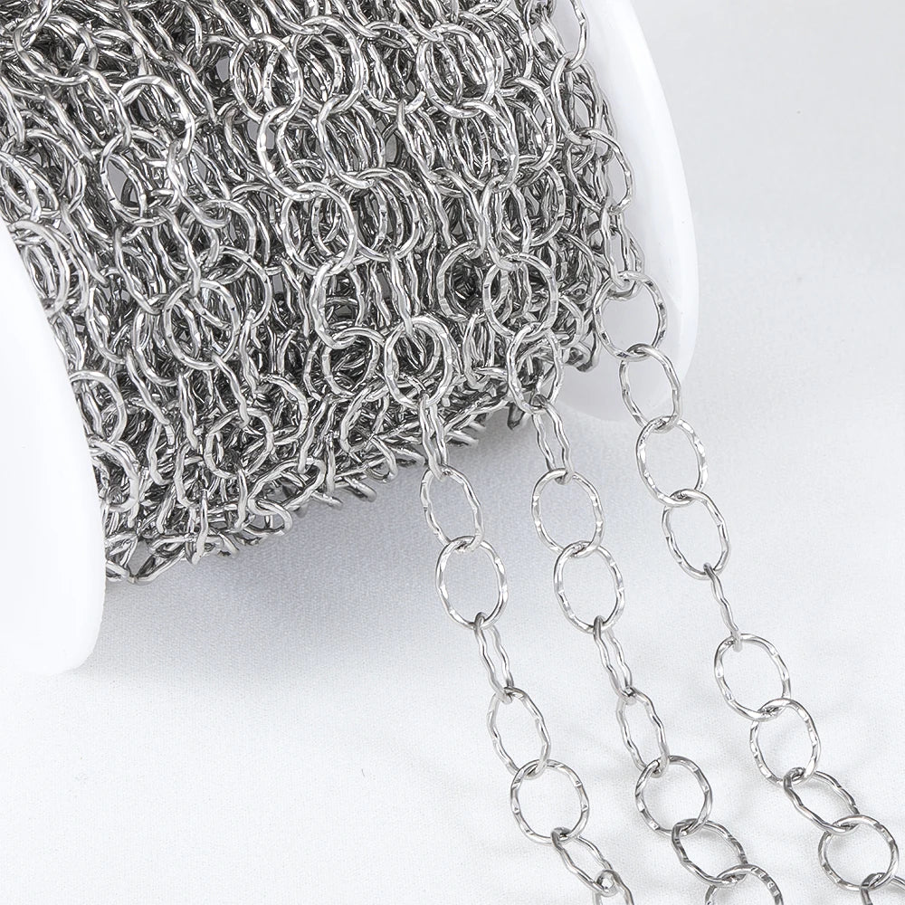 Stainless steel chain by the meter curb link style