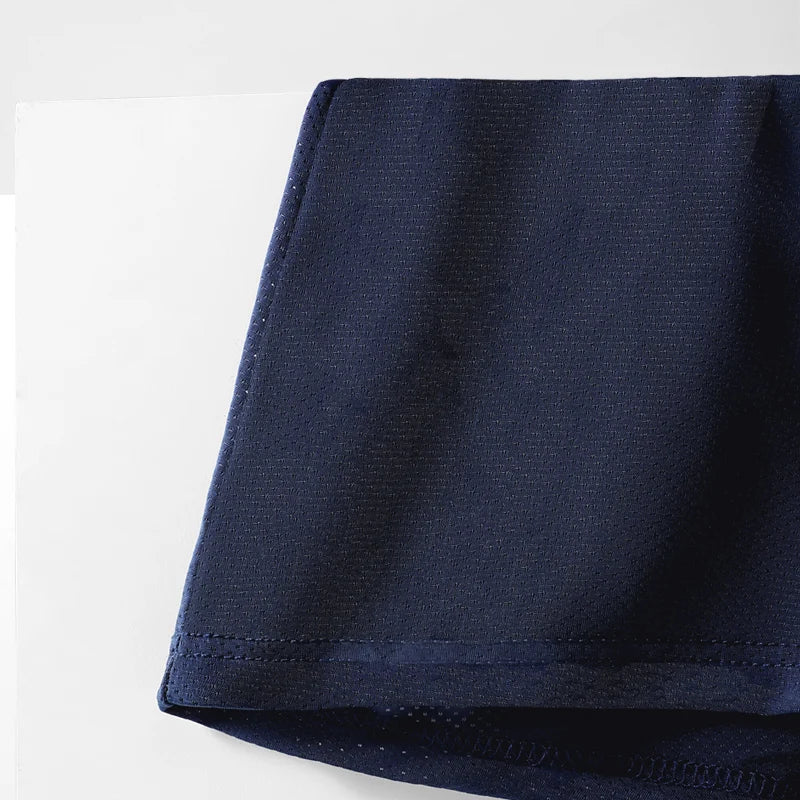 Men's ice silk mesh boxer briefs worn model