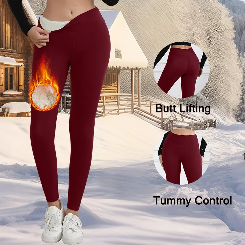 Fleece Lined Winter Leggings – High Waist Thermal Tights