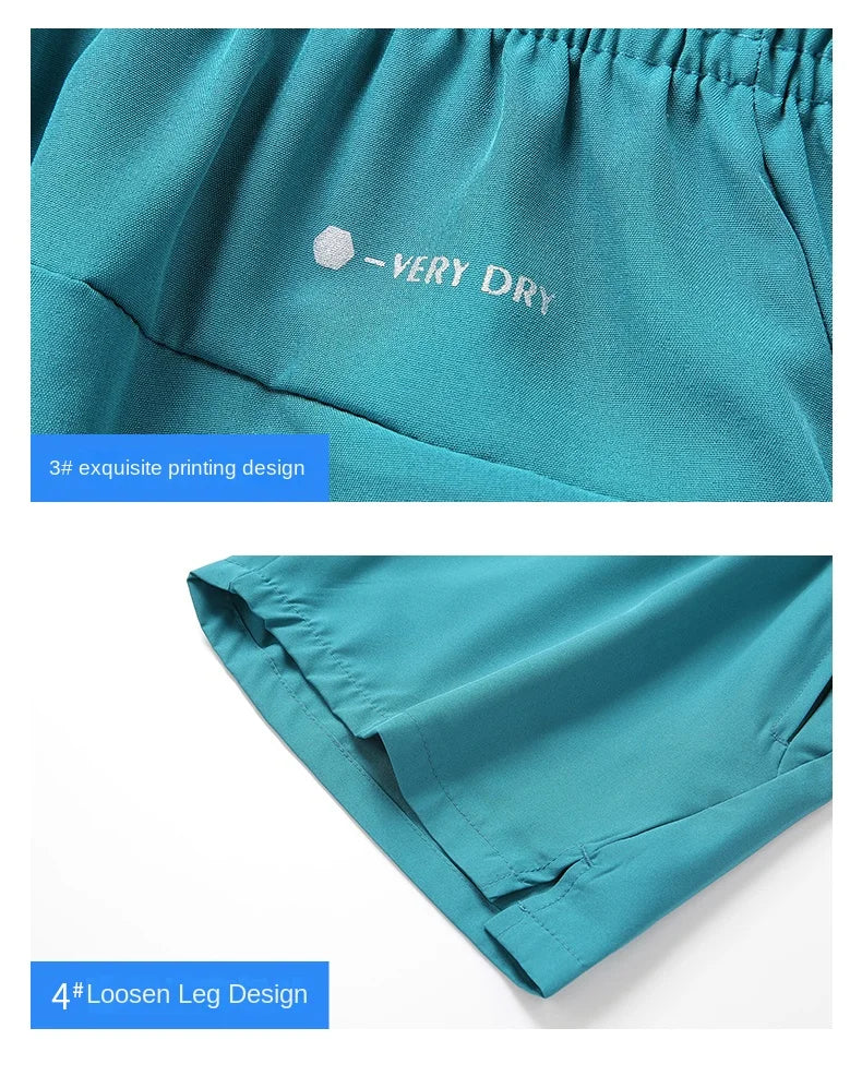 Quick-dry running shorts black color option