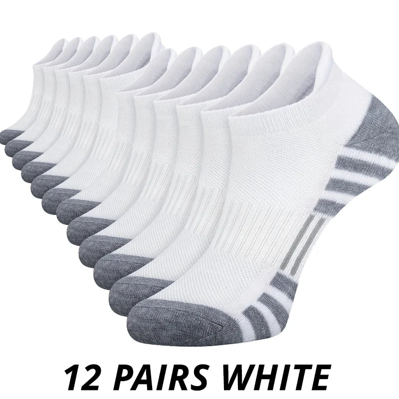 Men's athletic grip socks multi-pack worn during sports
