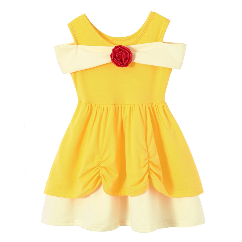 Girls princess cosplay dress embellishment detail