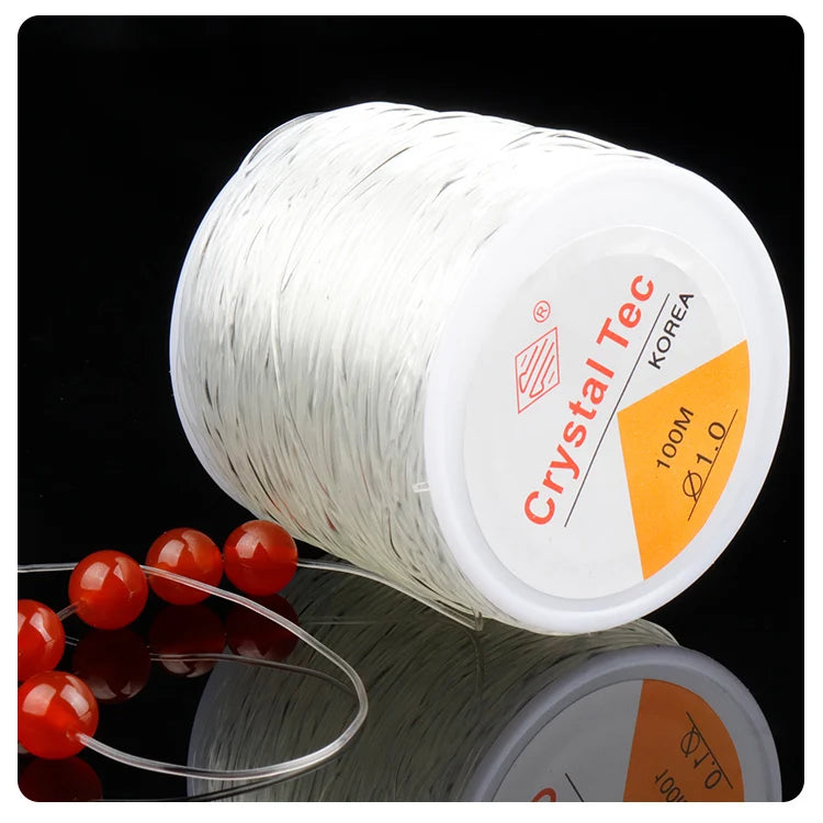 Elastic beading thread used in bracelet