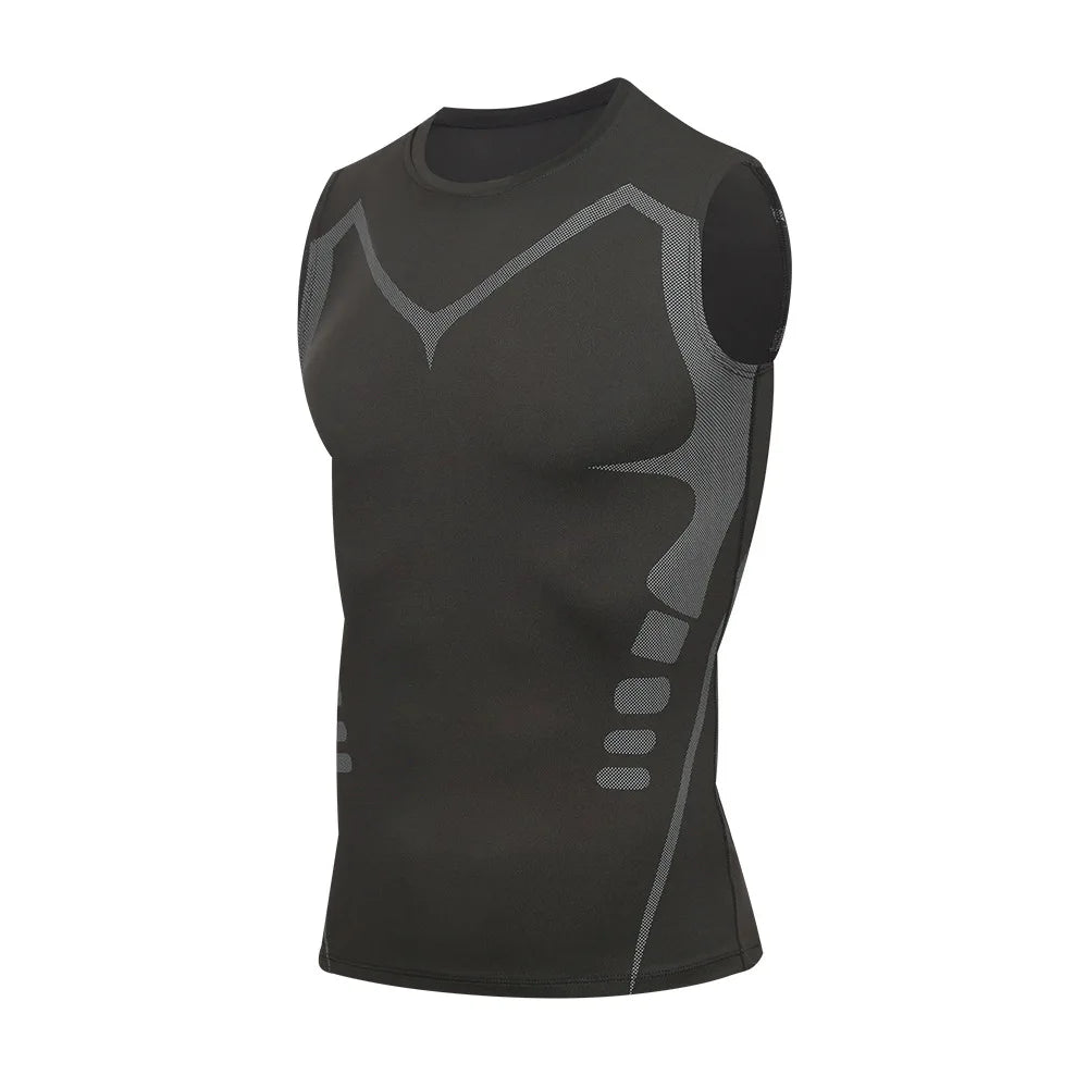 Compression training tee front view