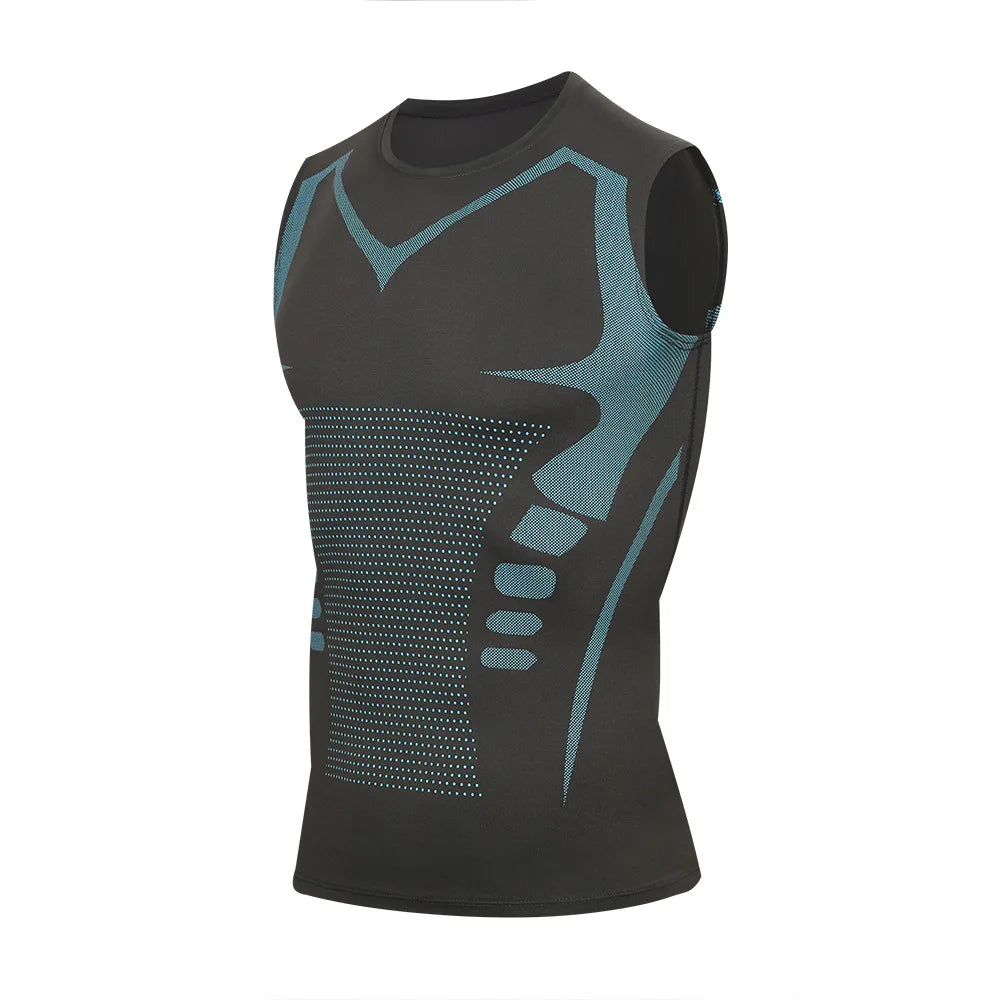 Compression training tee front view
