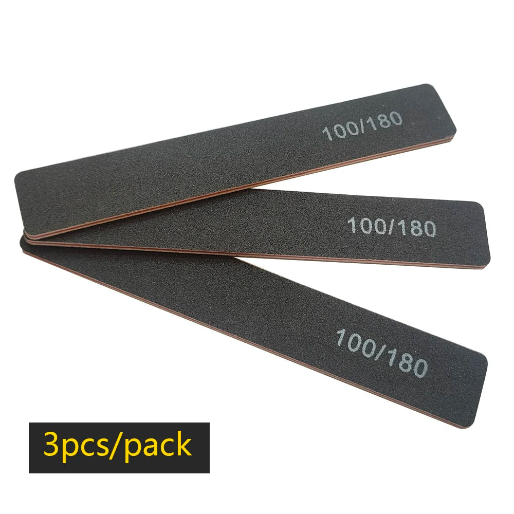 Nail file buffer set worn in use