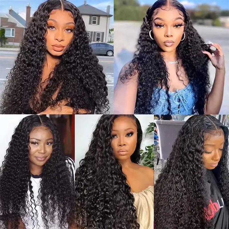 Jerry curly human hair bundles worn styled
