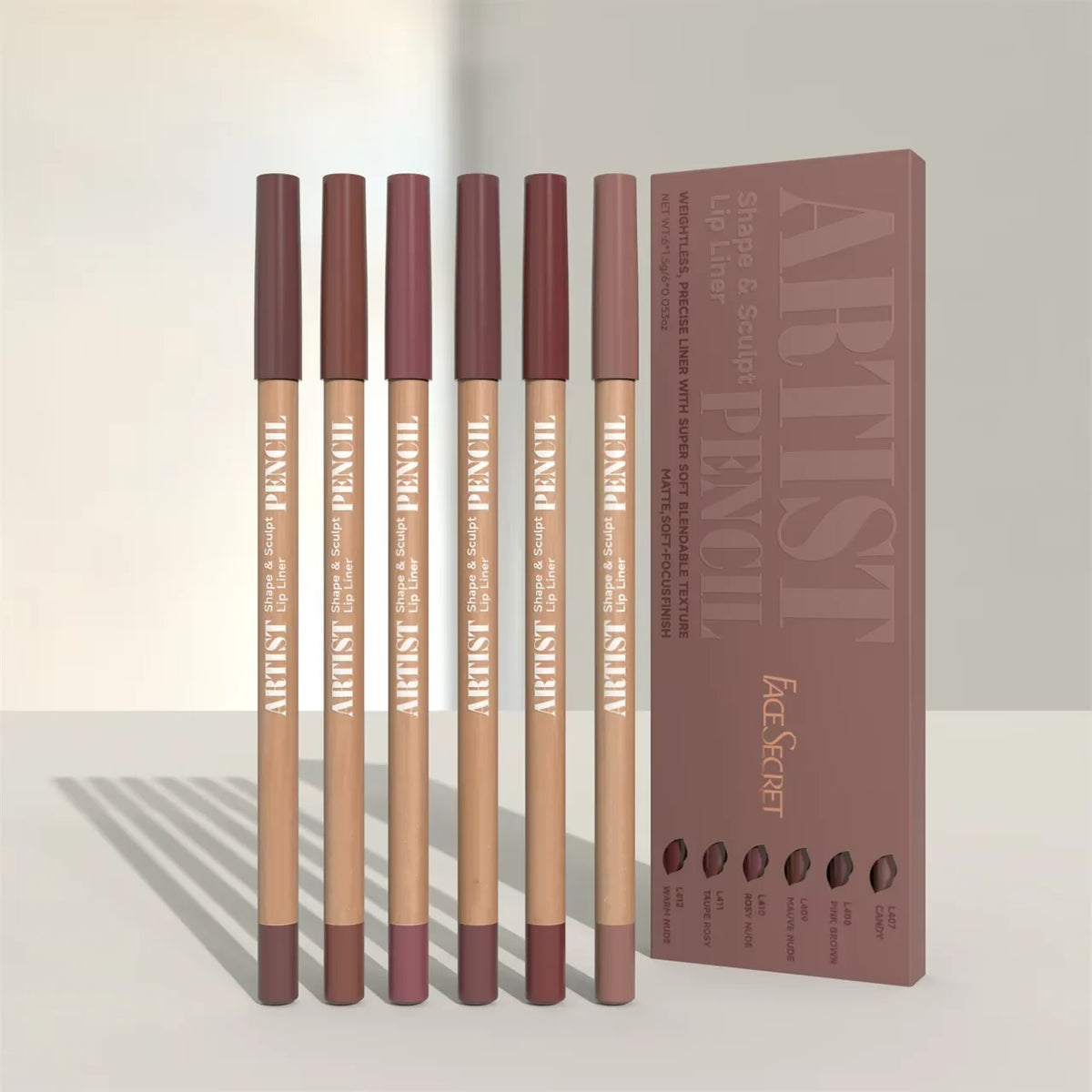 Precision lip liner pencil sketch roast shade