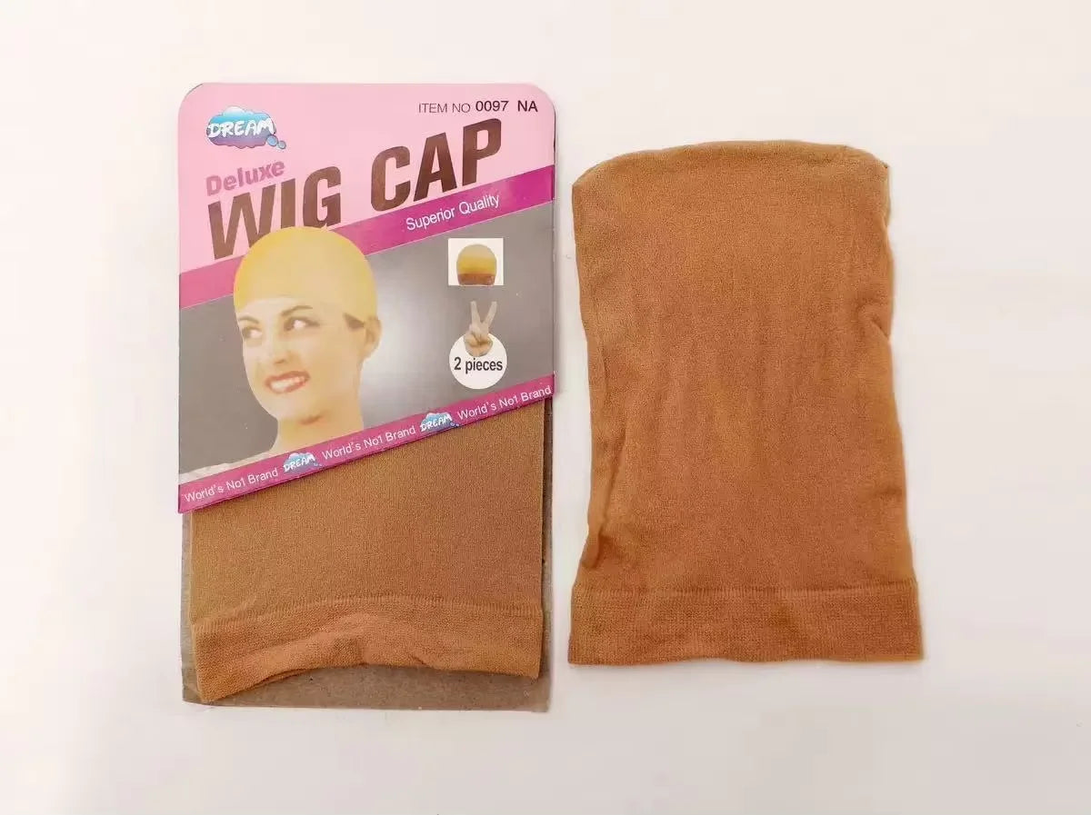 Nylon wig cap worn on model