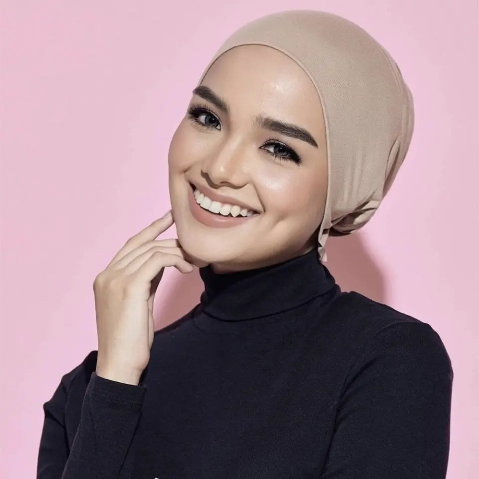 Modal hijab undercap front views