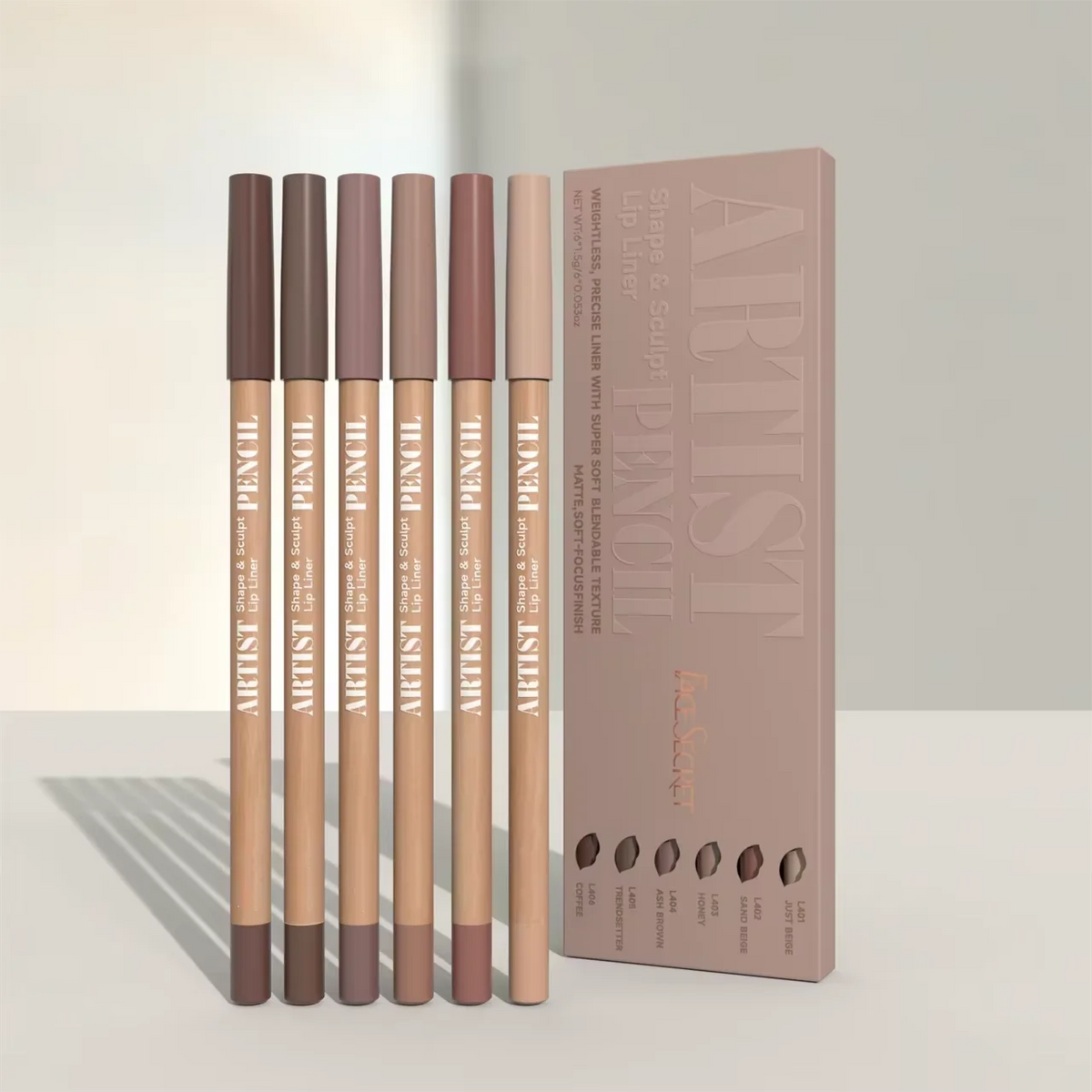 Precision lip liner pencil sketch roast shade