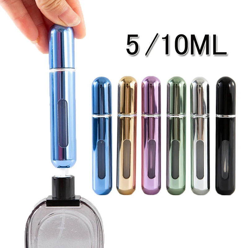 Refillable perfume sample bottle size comparison