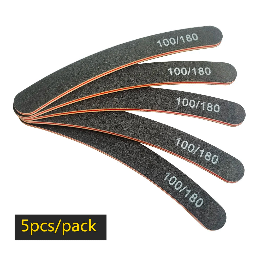 Nail file buffer set worn in use