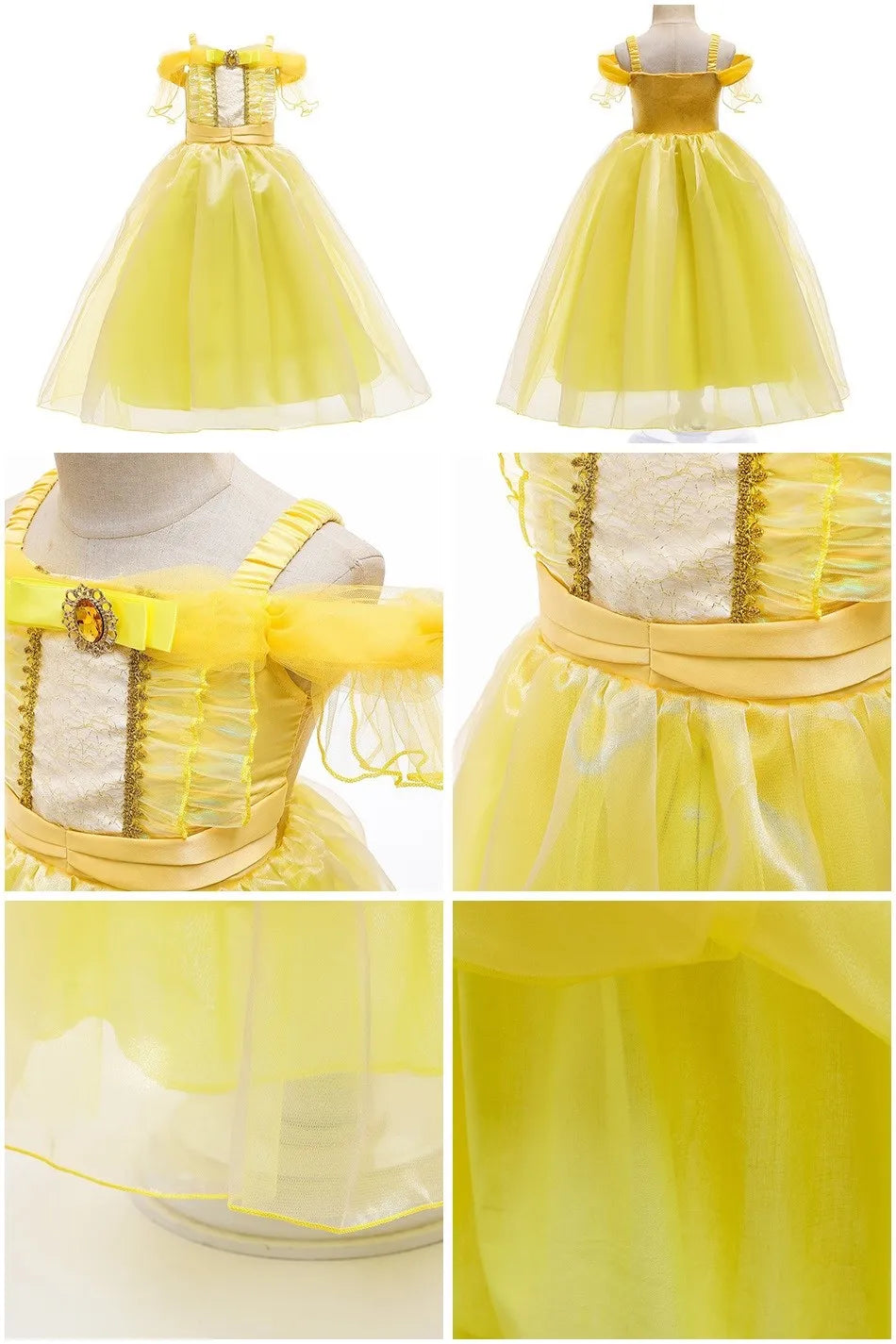 Kids princess cosplay dress worn by child model