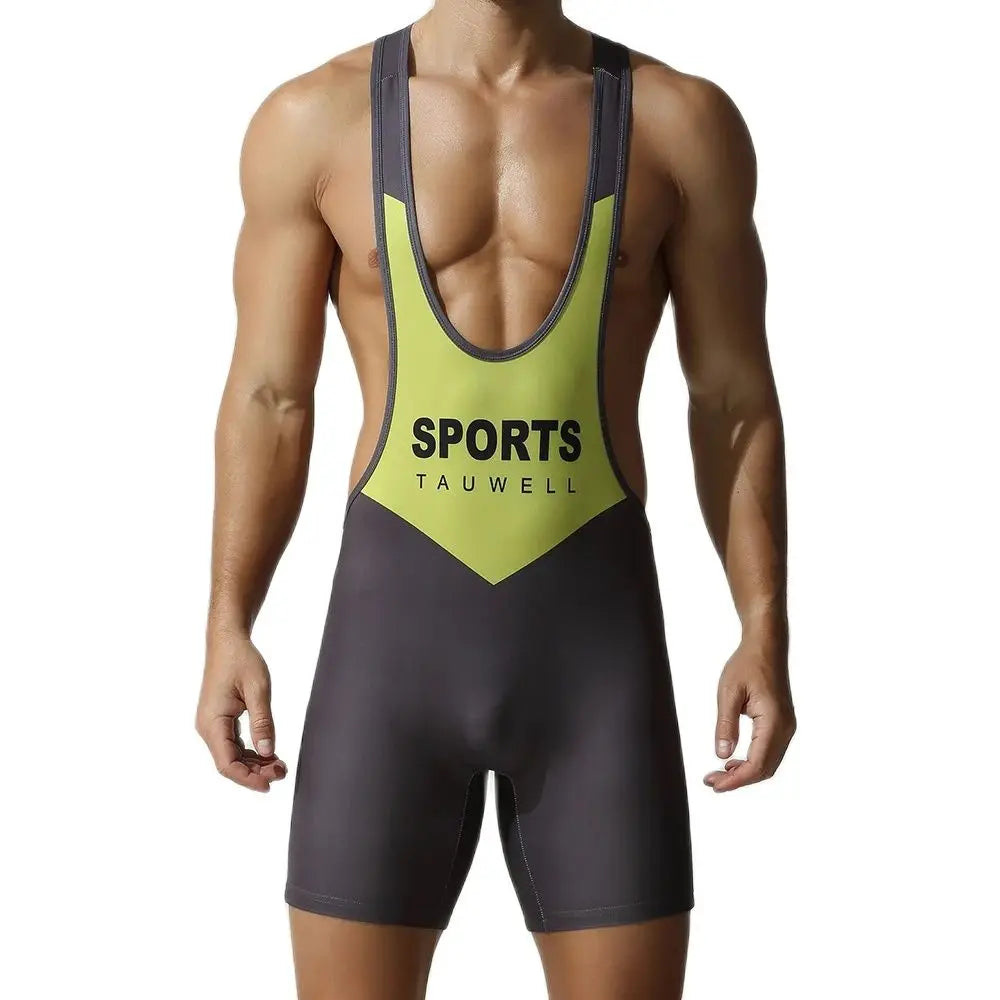 Seamless gym bodysuit worn during workout