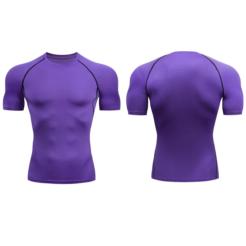 Compression training tee front view