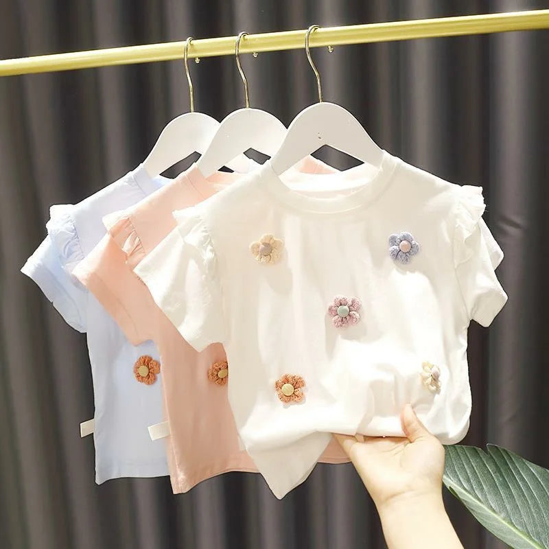 Baby cartoon print sun jacket worn by child
