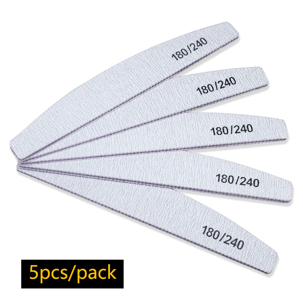 Nail file buffer set worn in use