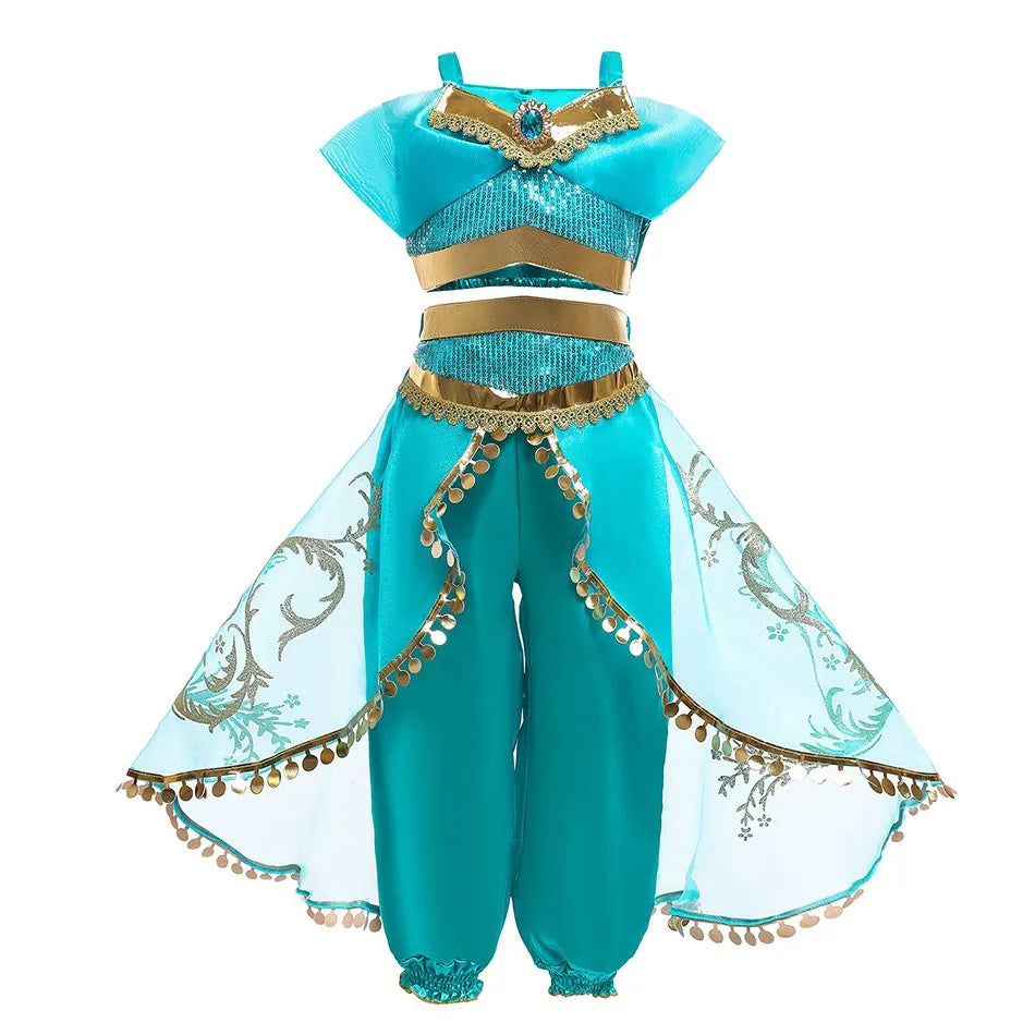 Kids princess cosplay dress worn by child model