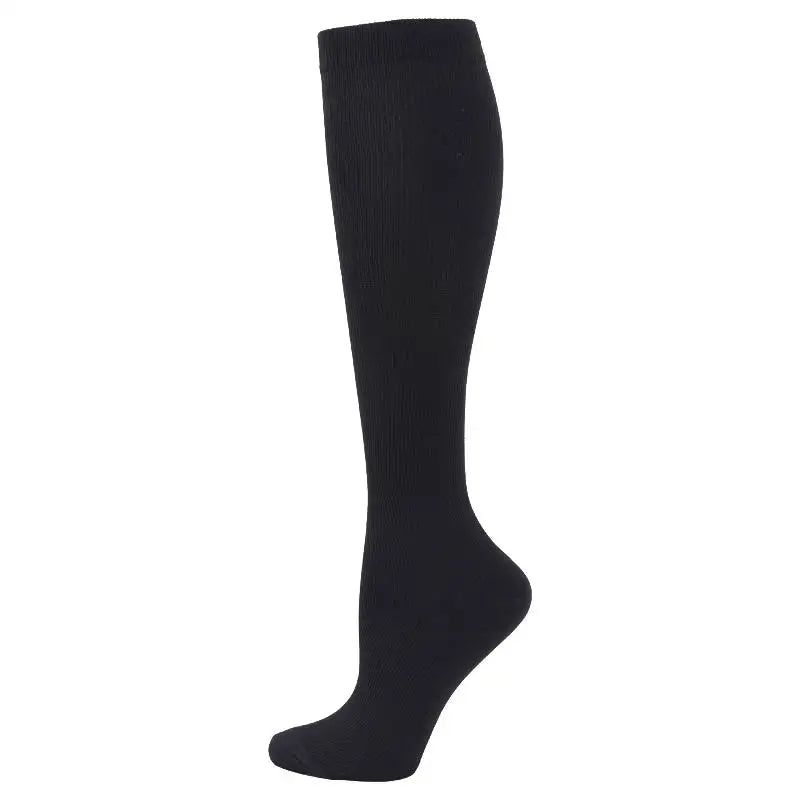 Compression support socks worn on legs